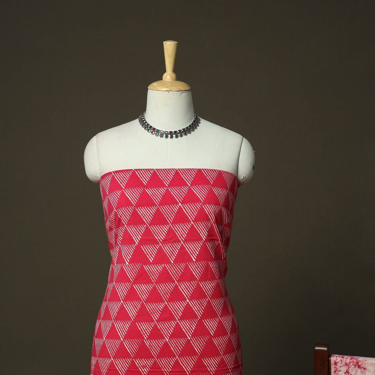 Hand batik cotton 3pc unstitched dress material 15