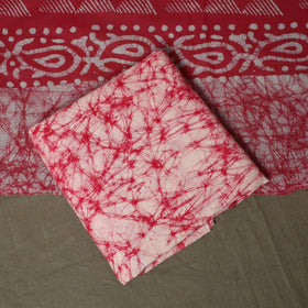 Hand batik cotton 3pc unstitched dress material 15