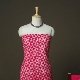 Hand batik cotton 3pc unstitched dress material 49