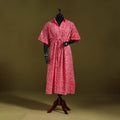 Hand batik cotton long kaftan 06 - handcrafted
