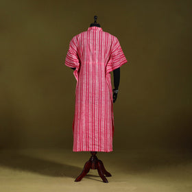 Hand batik cotton long kaftan 13 - handcrafted