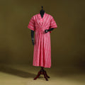 Hand batik cotton long kaftan 13 - handcrafted
