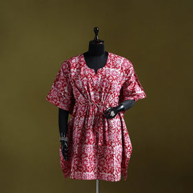 Hand batik cotton medium kaftan 29 - handcrafted
