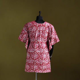 Hand batik cotton medium kaftan 29 - handcrafted