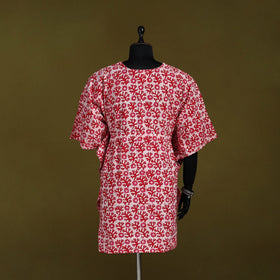 Hand batik cotton medium kaftan 64 - handcrafted
