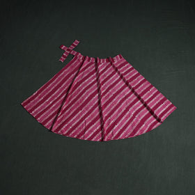 Hand block batik print cotton wrap around skirt 04