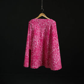 Hand block batik print cotton wrap around skirt 32
