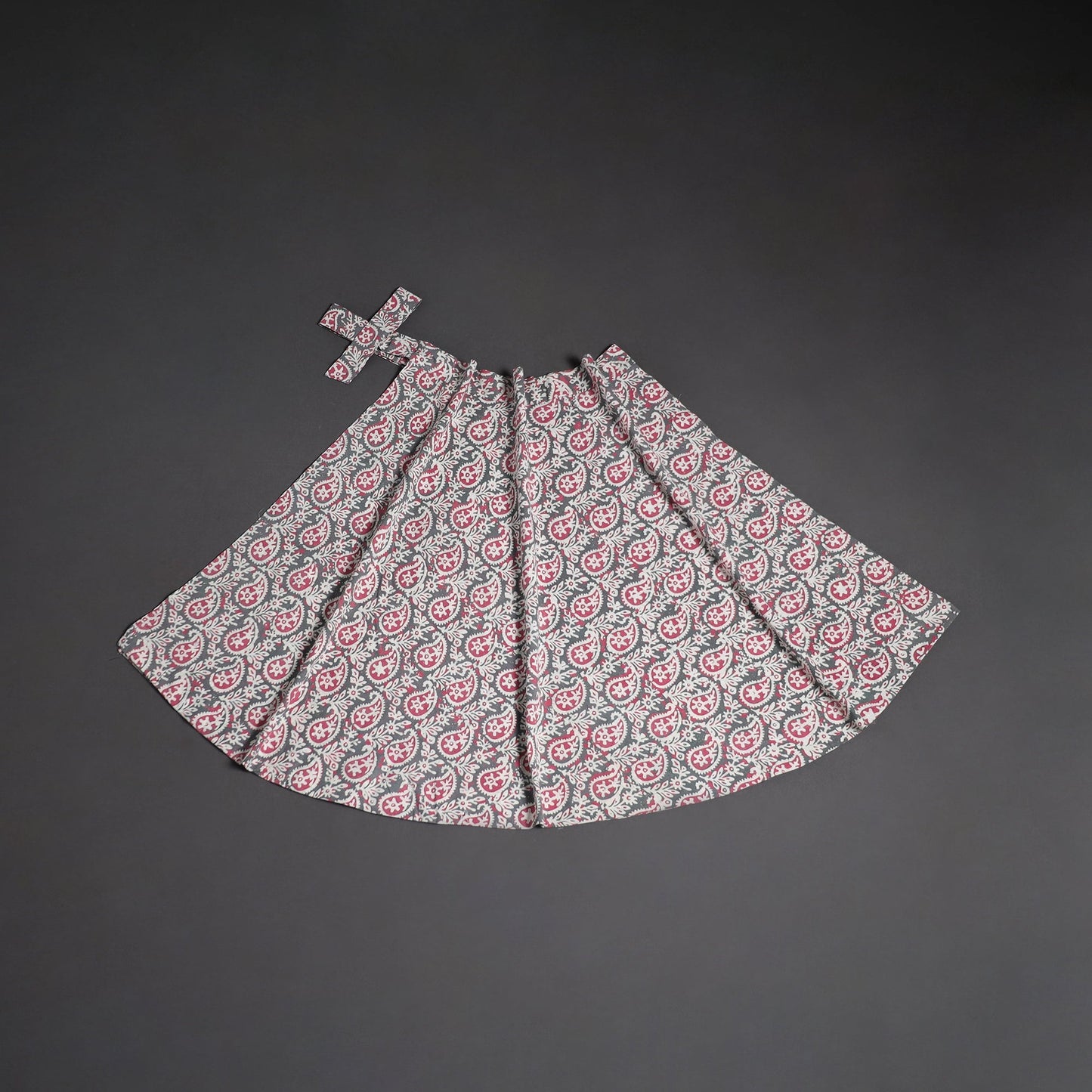 Hand batik cotton wrap around skirt 92 - handcrafted