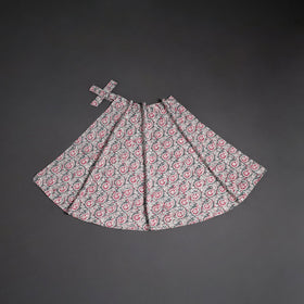 Hand batik cotton wrap around skirt 92 - handcrafted