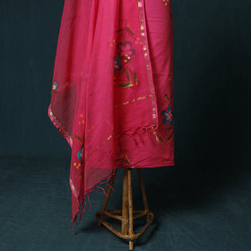 Hand block jaipur print cotton 3pc unstitched dress