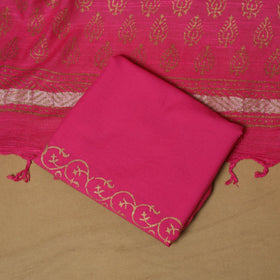 Hand jaipur linen 3pc unstitched dress material 21