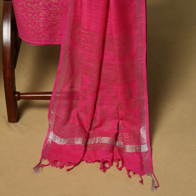 Hand jaipur linen 3pc unstitched dress material 21