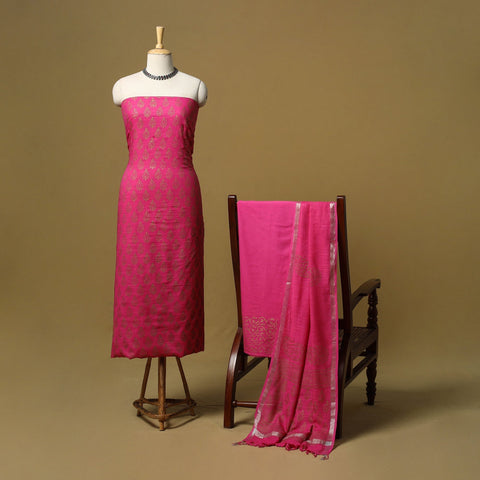 Hand jaipur linen 3pc unstitched dress material 21