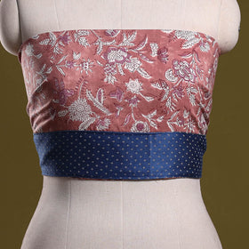 Hand block print cotton sanganeri blouse piece 79