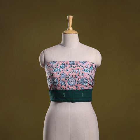 Hand block print cotton sanganeri blouse piece 83