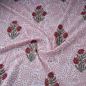 Hand cotton sanganeri fabric 06 - handcrafted