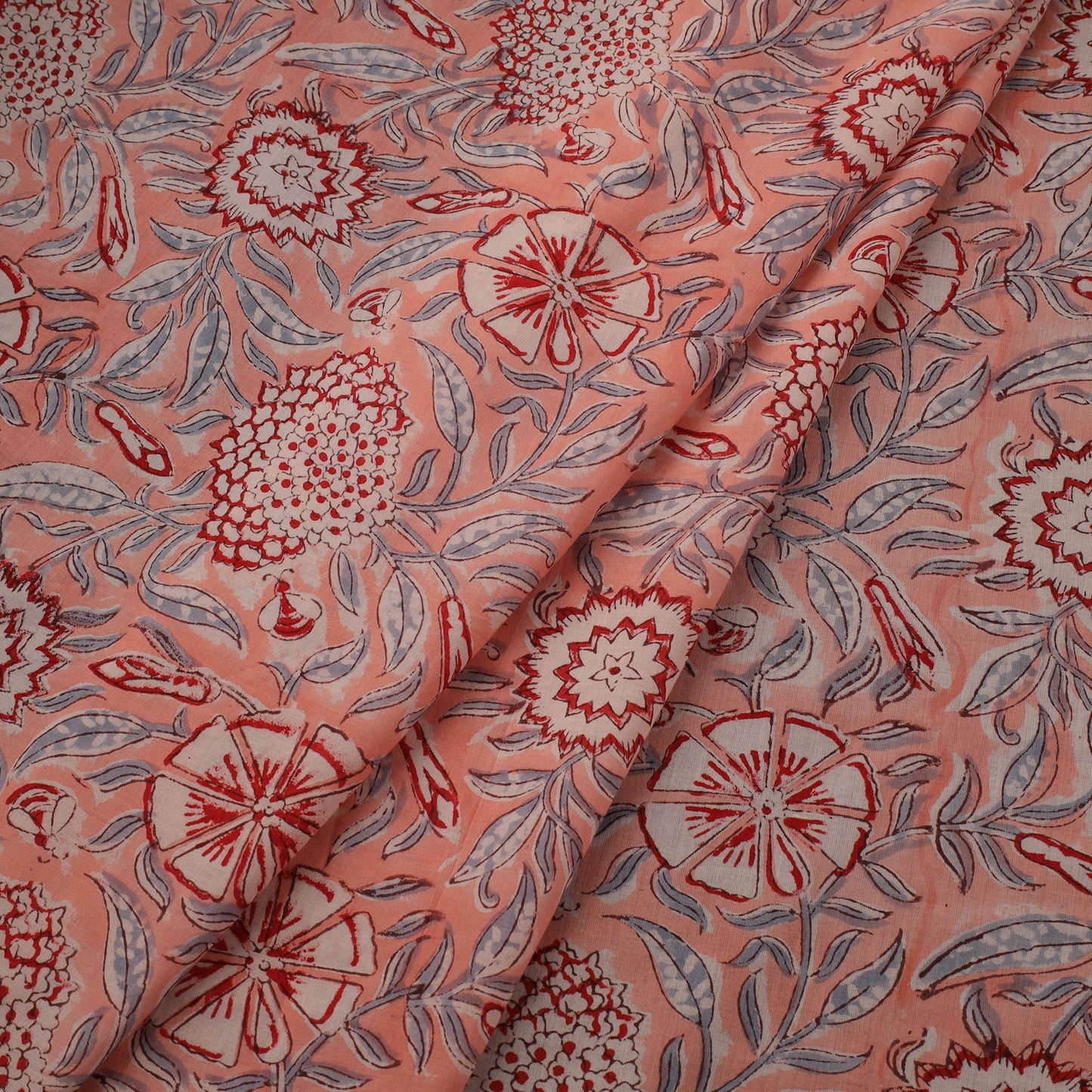 Hand cotton sanganeri fabric 13 - handcrafted