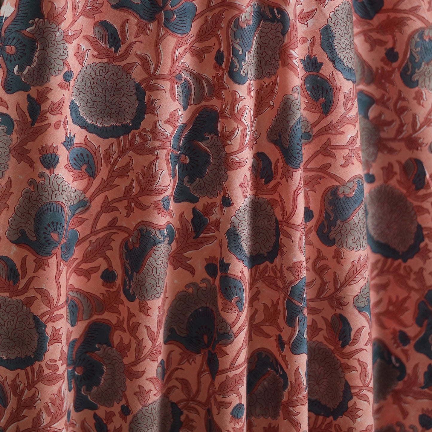 Hand block print cotton sanganeri fabric 18 - handcrafted
