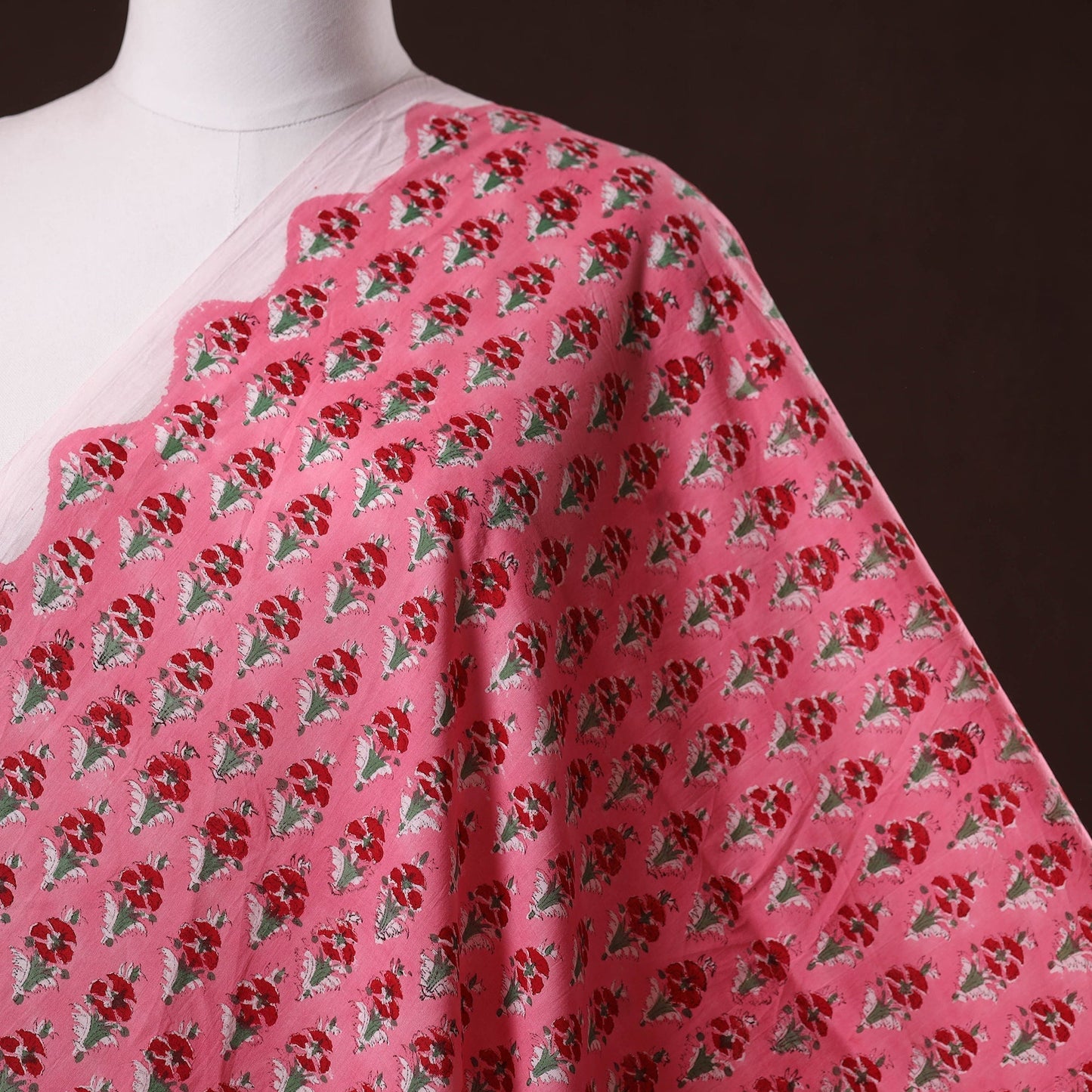 Hand cotton sanganeri fabric 33 - handcrafted