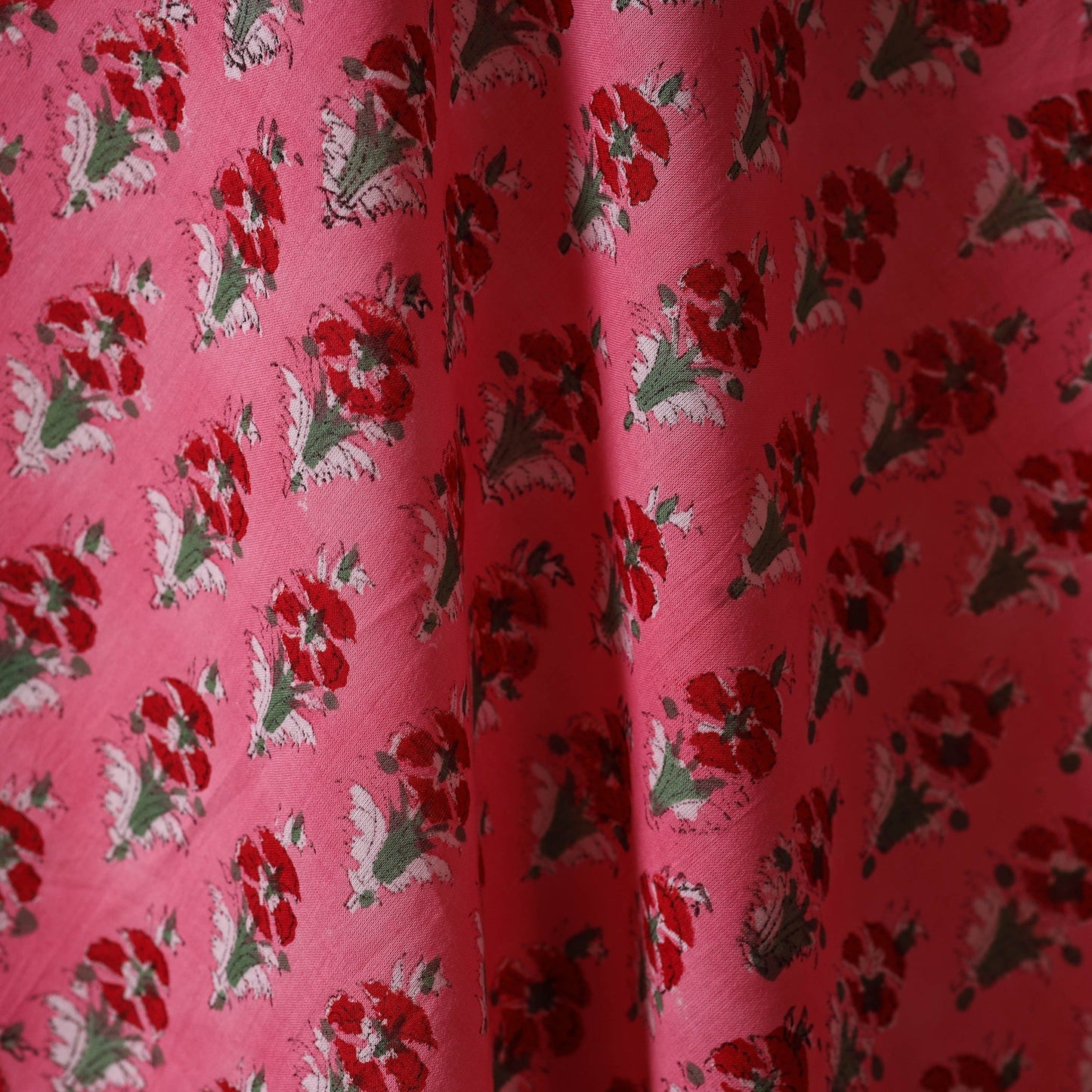 Hand cotton sanganeri fabric 33 - handcrafted