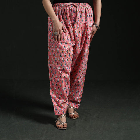 Hand block print cotton sanganeri salwar 02 - handcrafted