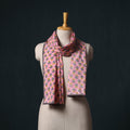 Hand block print cotton sanganeri stole 03 - handcrafted