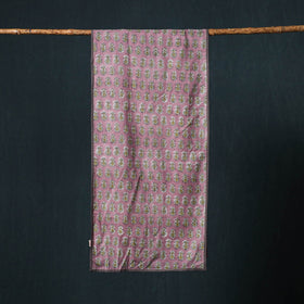 Hand block print cotton sanganeri stole 04 - handcrafted