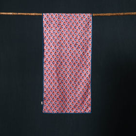Hand block print cotton sanganeri stole 13 - handcrafted