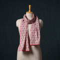 Hand block print cotton sanganeri stole 16 - handcrafted
