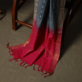 Hand block print mangalagiri cotton 3pc unstitched dress
