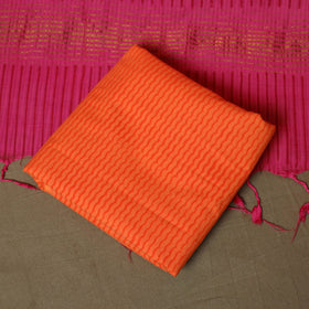 Hand block print mangalagiri cotton 3pc unstitched dress
