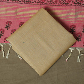 Hand block print mangalagiri cotton 3pc unstitched dress