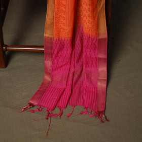 Hand block print mangalagiri cotton 3pc unstitched dress
