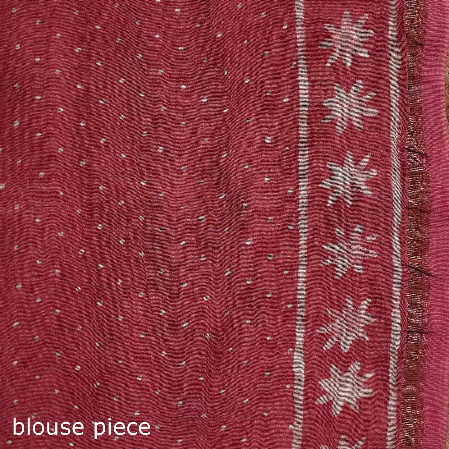 Hand block print natural dyed chanderi silk akola saree 18