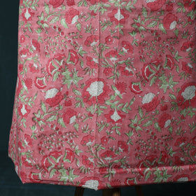 Hand block print sanganeri cotton 3pc unstitched dress