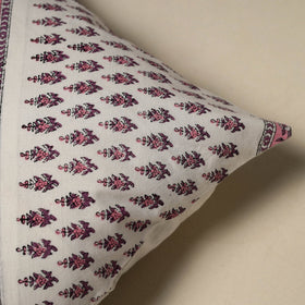 Hand sanganeri floral cushion cover 24 - handcrafted