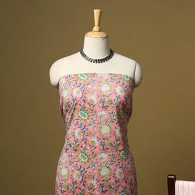 Hand sanganeri cotton 3pc unstitched dress material 04