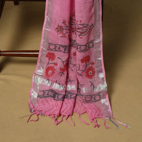 Hand sanganeri linen 3pc unstitched dress material 04