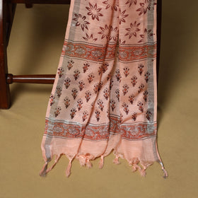 Hand sanganeri linen 3pc unstitched dress material 03