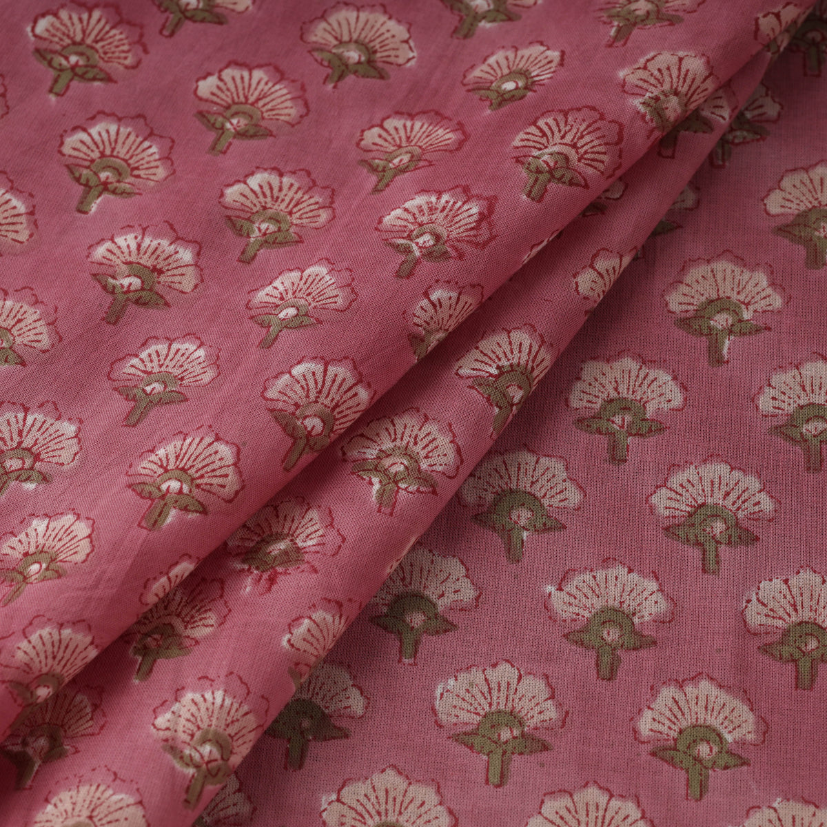 Hand cotton sanganeri fabric 01 - handcrafted
