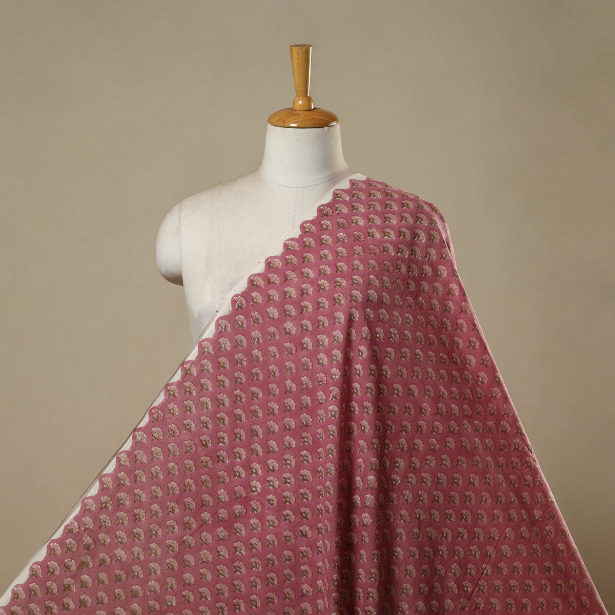 Hand cotton sanganeri fabric 01 - handcrafted