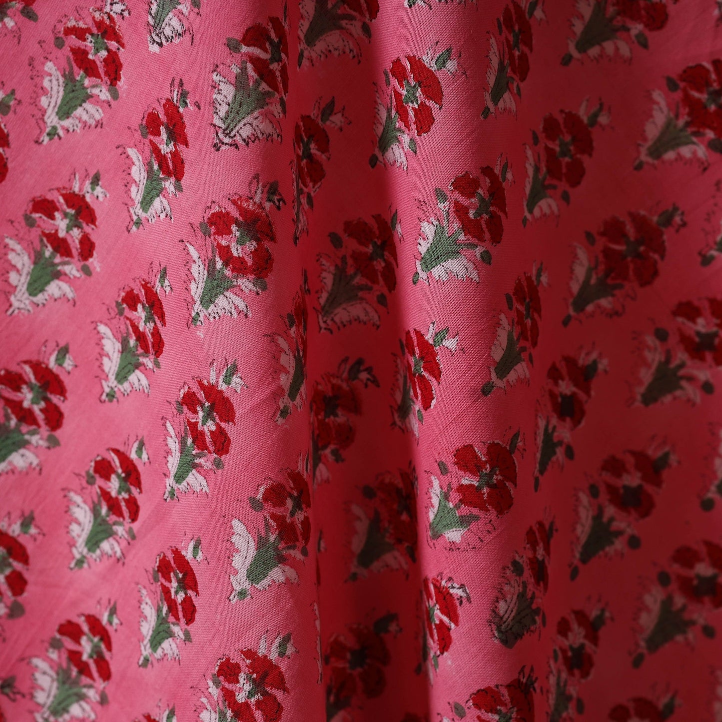 Hand cotton sanganeri fabric 33 - handcrafted