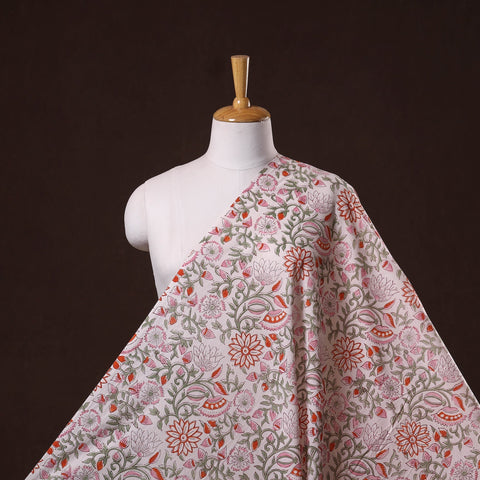 Hand cotton sanganeri fabric 37 - handcrafted