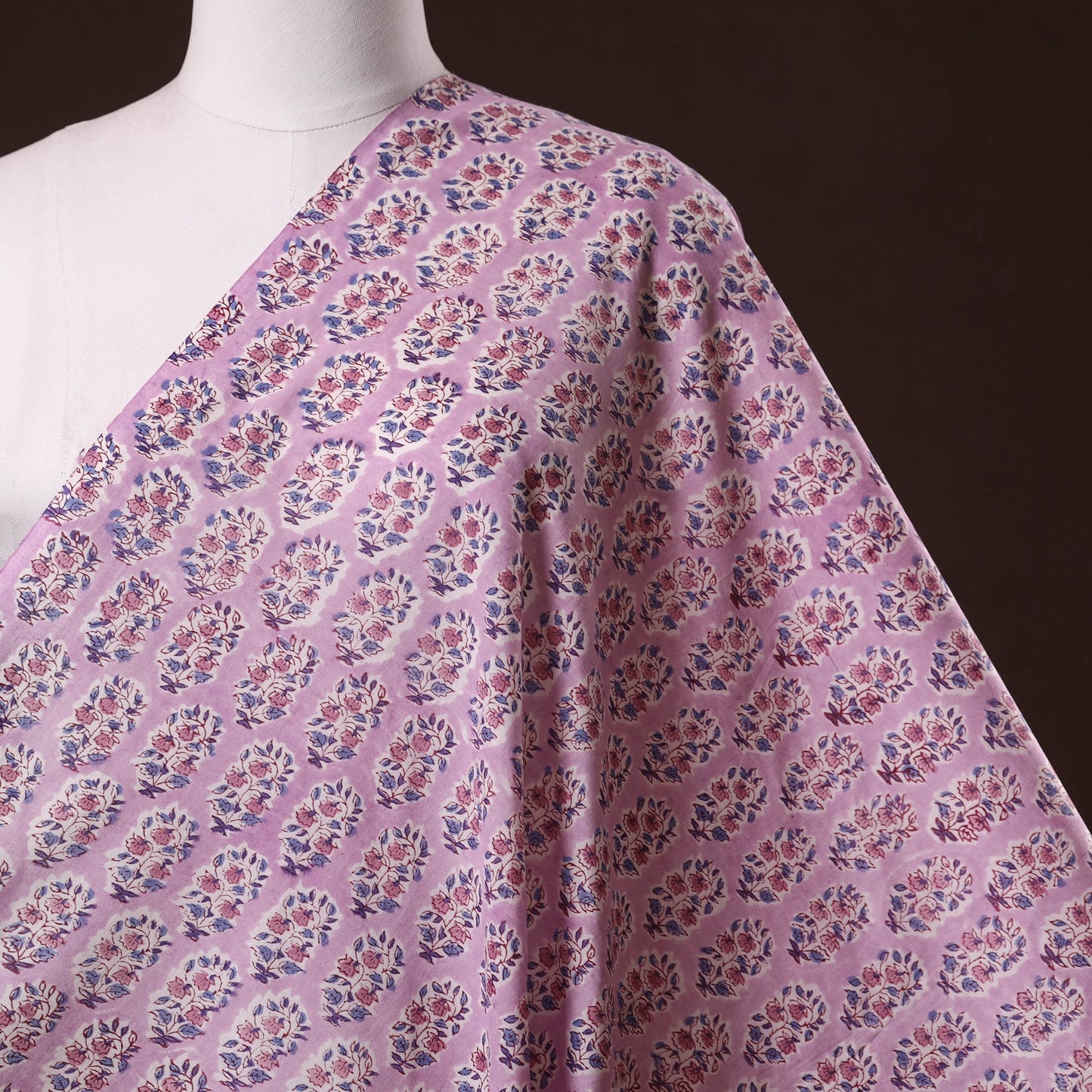 Hand cotton sanganeri fabric 62 - handcrafted