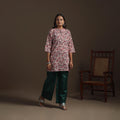 Hand cotton short sanganeri kurta for women 13 - handcrafted