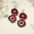 embroidered earrings