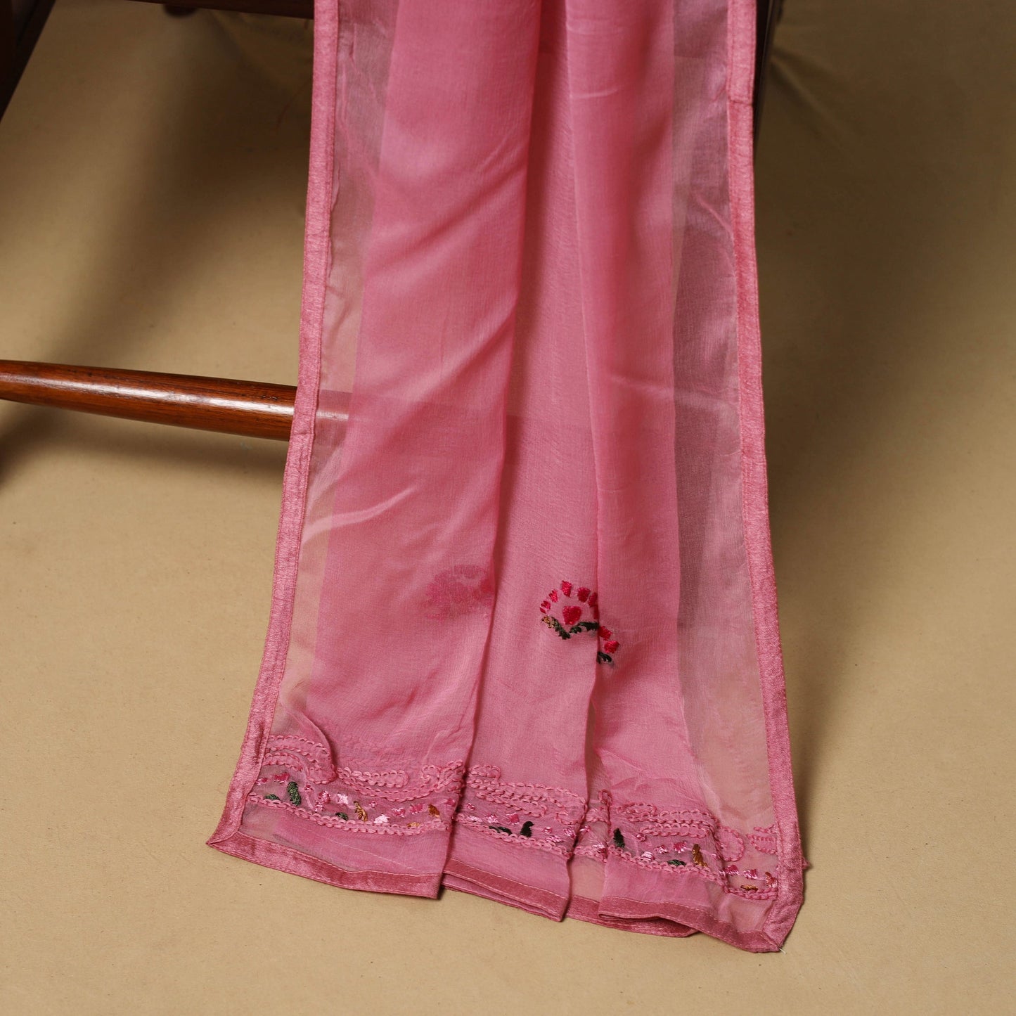 Hand embroidered muslin 3pc unstitched dress material 32
