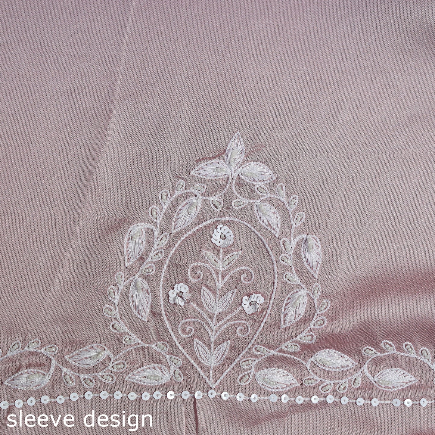 Buy Pink Hand Embroidery Modal Silk Kurta Material