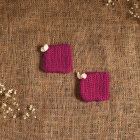 Pink - hand knitted woollen socks for kids (6-12 months) 16