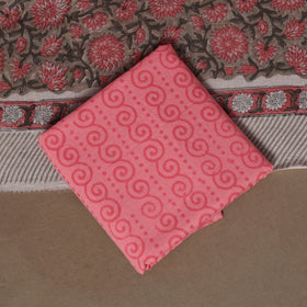 Hand sanganeri cotton 3pc unstitched dress material 15